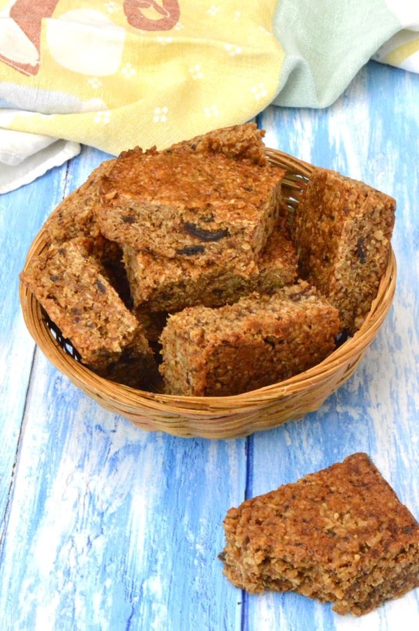 Tahini date flapjacks