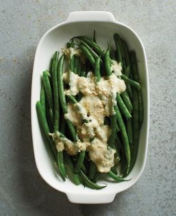 Tahini green beans