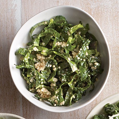 Tahini-lemon kale salad