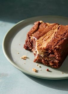 Tahini swirl brownies