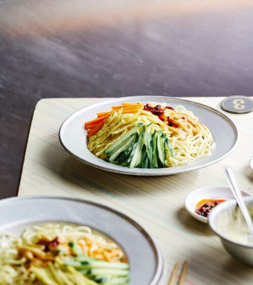 Taiwanese cold sesame noodles (Liang mian / 涼麵)