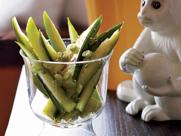Taiwanese sesame cucumbers