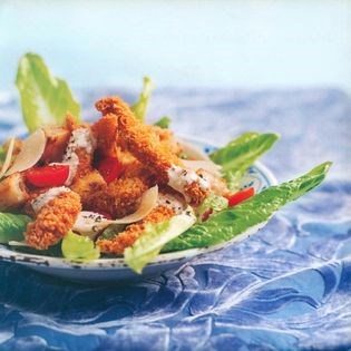Taiwanese-style chicken Caesar salad