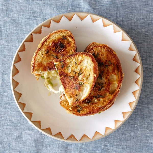 Taleggio and cheddar toastie
