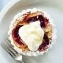 Tamarillo tarts with honey and ginger mascarpone
