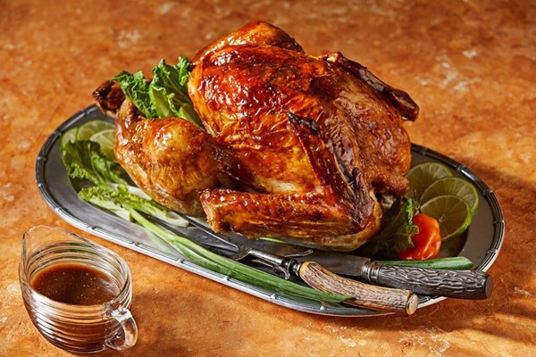 Tamarind and honey-glazed roast turkey