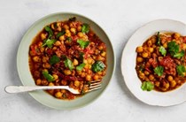 Tamarind and tomato braised chickpeas