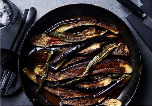 Tamarind eggplant [Rosheen Kaul, Etta]