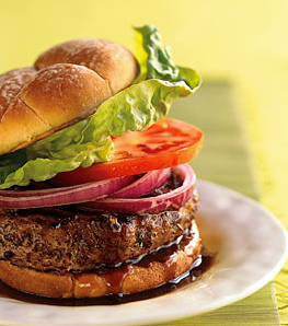 Tamarind-glazed turkey burgers