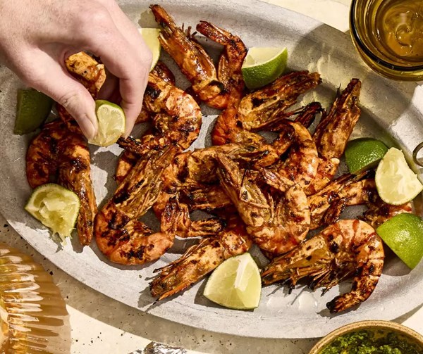 Tamarind pepper prawns