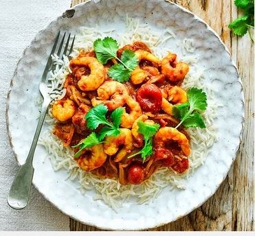 Tamarind prawn curry
