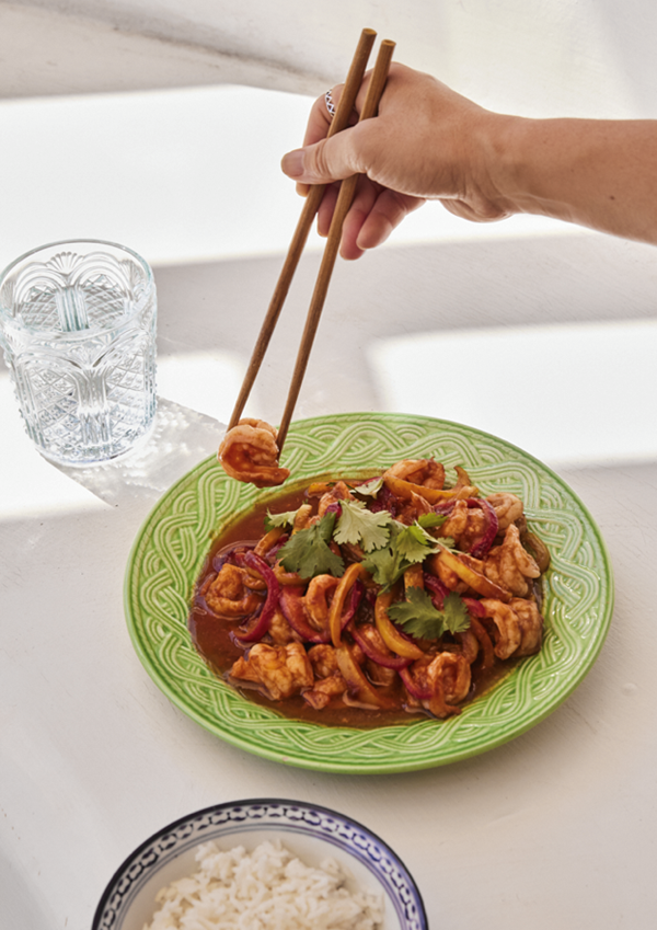 Tamarind prawns