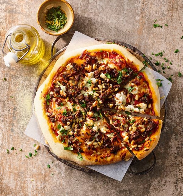 Tamsin's Turkish-style pizza