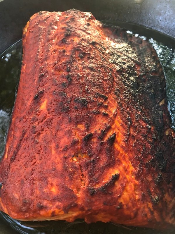 Tandoori chicken (or salmon)