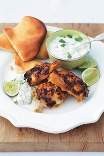 Tandoori chicken with raita