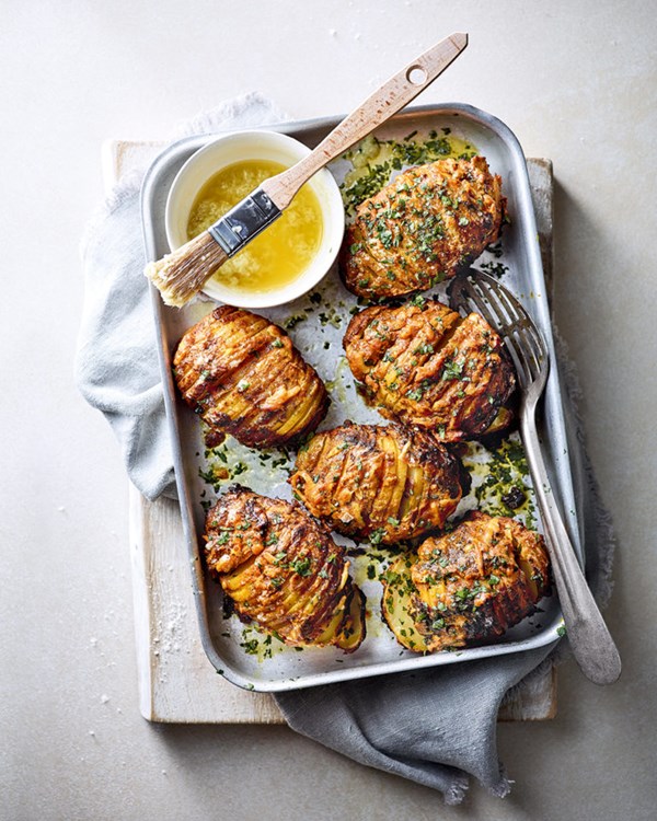 Tandoori Hasselback potatoes [Sanjana Modha-Patel]