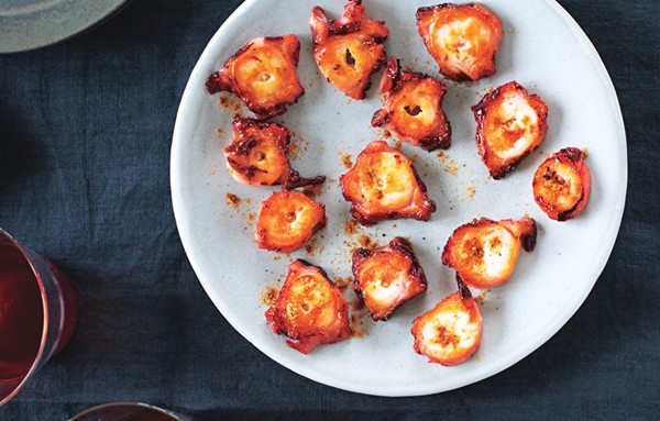Tandoori octopus