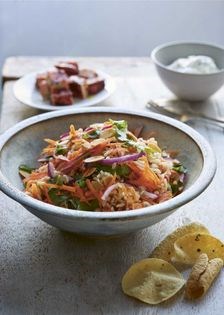 Tandoori rice salad