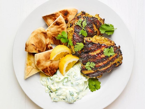 Tandoori-style grilled chicken 