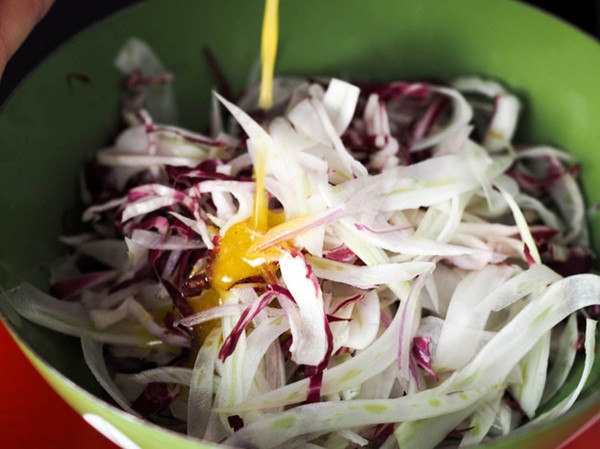 Tangerine and fennel vinaigrette
