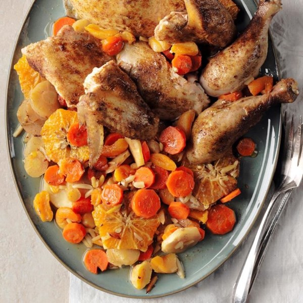 Tangerine chicken tagine