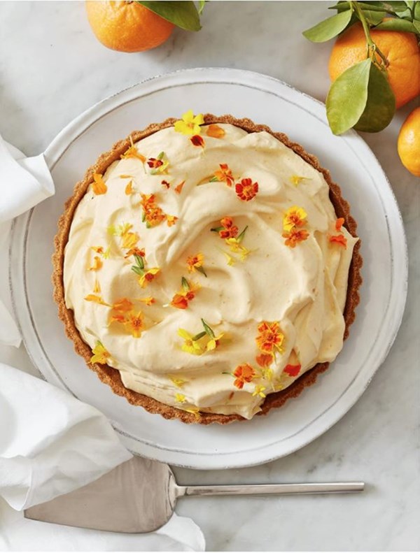 Tangerine chiffon tart