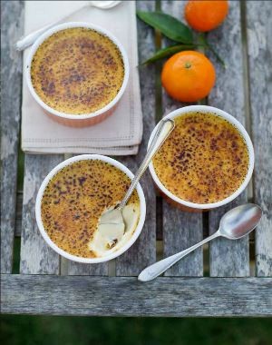Tangerine crème brûlée