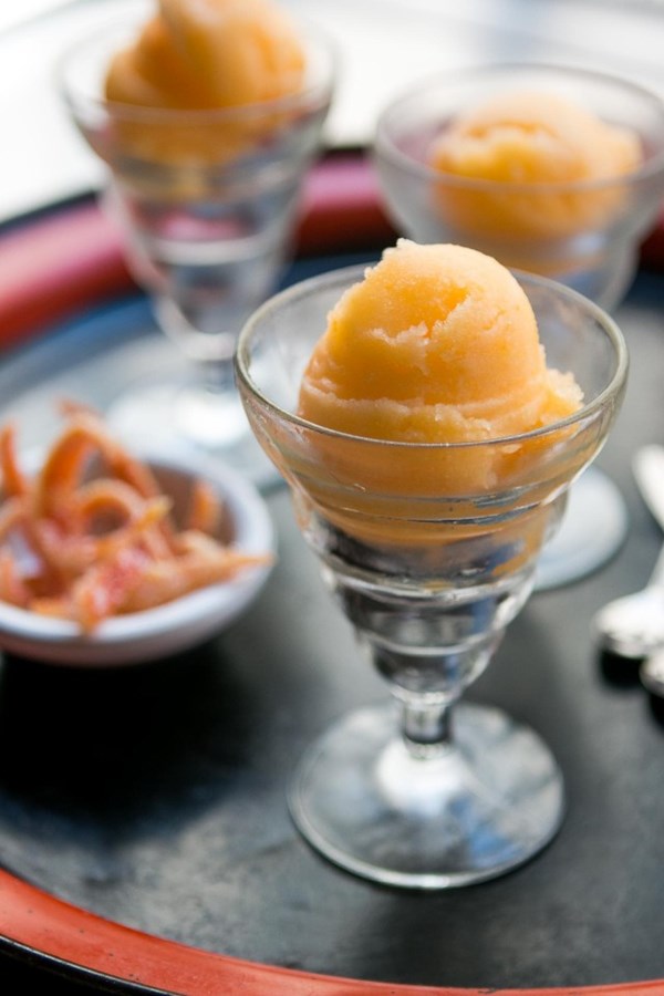 Tangerine sorbet