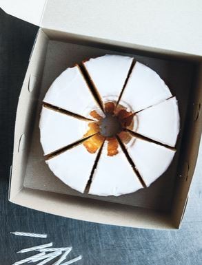 Tangerine sour cream pound cake