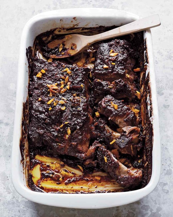 Tangerine sticky ribs