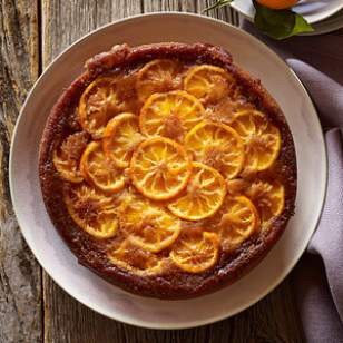 Tangerine upside-down cake