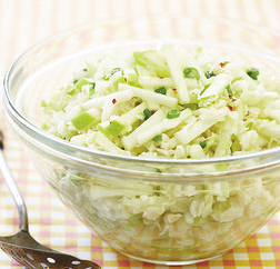 Tangy apple-cabbage slaw