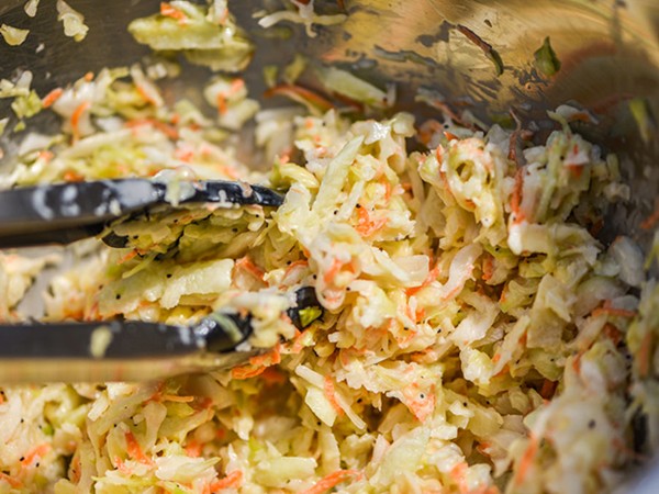 Tangy apple coleslaw