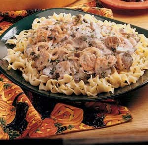 Tangy beef Stroganoff