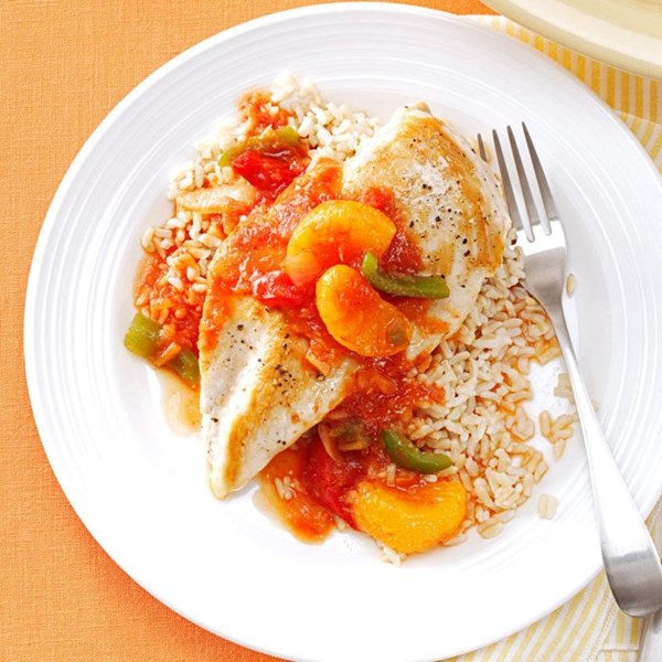 Tangy chicken & peppers