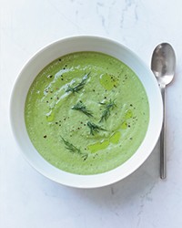 Tangy cucumber soup