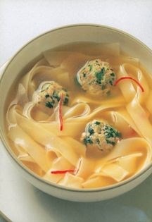 Tangy meatball soup