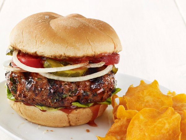 Tangy meatloaf burgers
