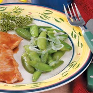 Tangy sugar snap peas