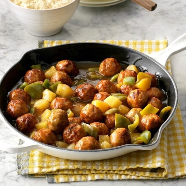 Tangy sweet-and-sour meatballs