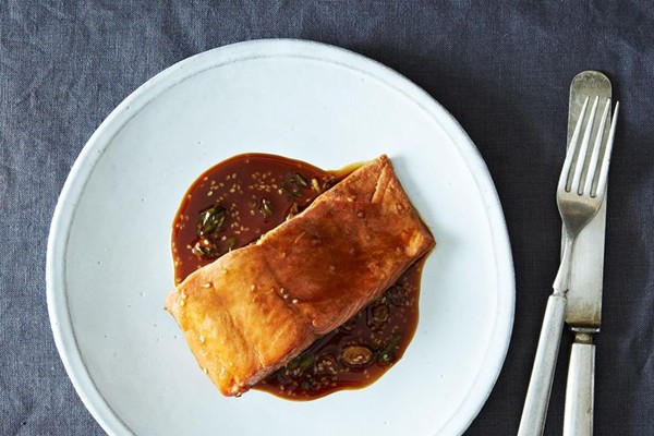Tangy teriyaki salmon