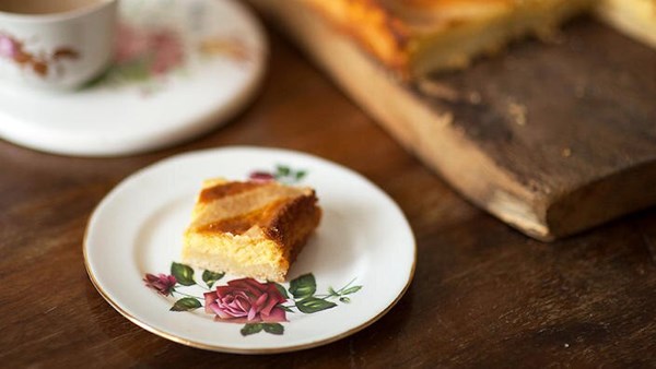 Tangy two-citrus cheesecake