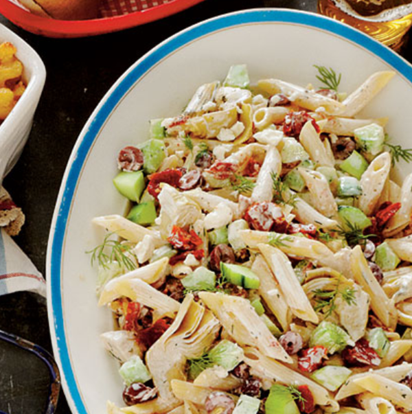 Tangy tzatziki pasta salad