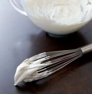 Tangy whipped cream