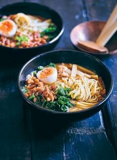 Tantanmen spicy miso chicken ramen