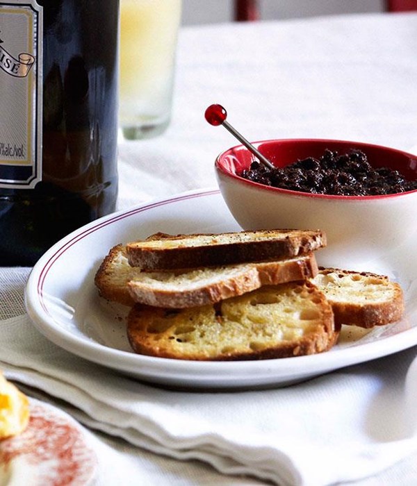 Tapenade with sourdough toast