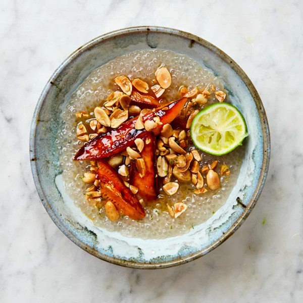 Tapioca, coconut and sweet potato bowl