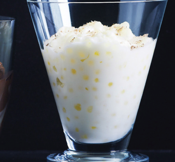 Tapioca pearl pudding