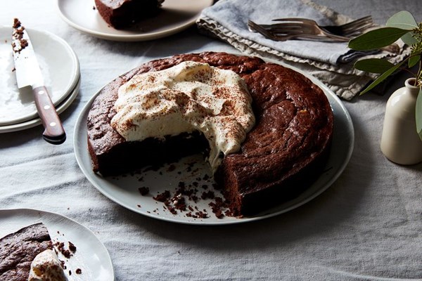 Tara O'Brady's cinnamon walnut mud cake