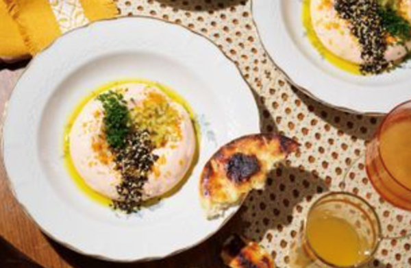 Taramasalata on toast [Jean-Paul El Tom]
